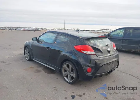 2013 Hyundai Veloster Turbo W/Black from USA, damaged, VIN KMHTC6AE4DU124879